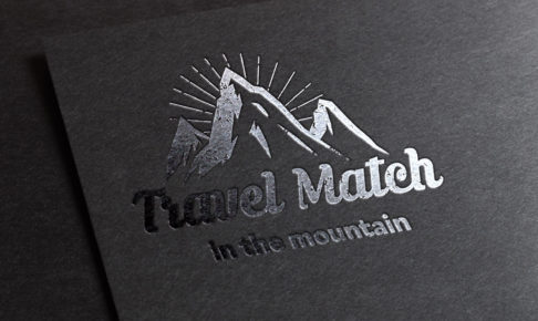 Travel Match mountain ロゴ